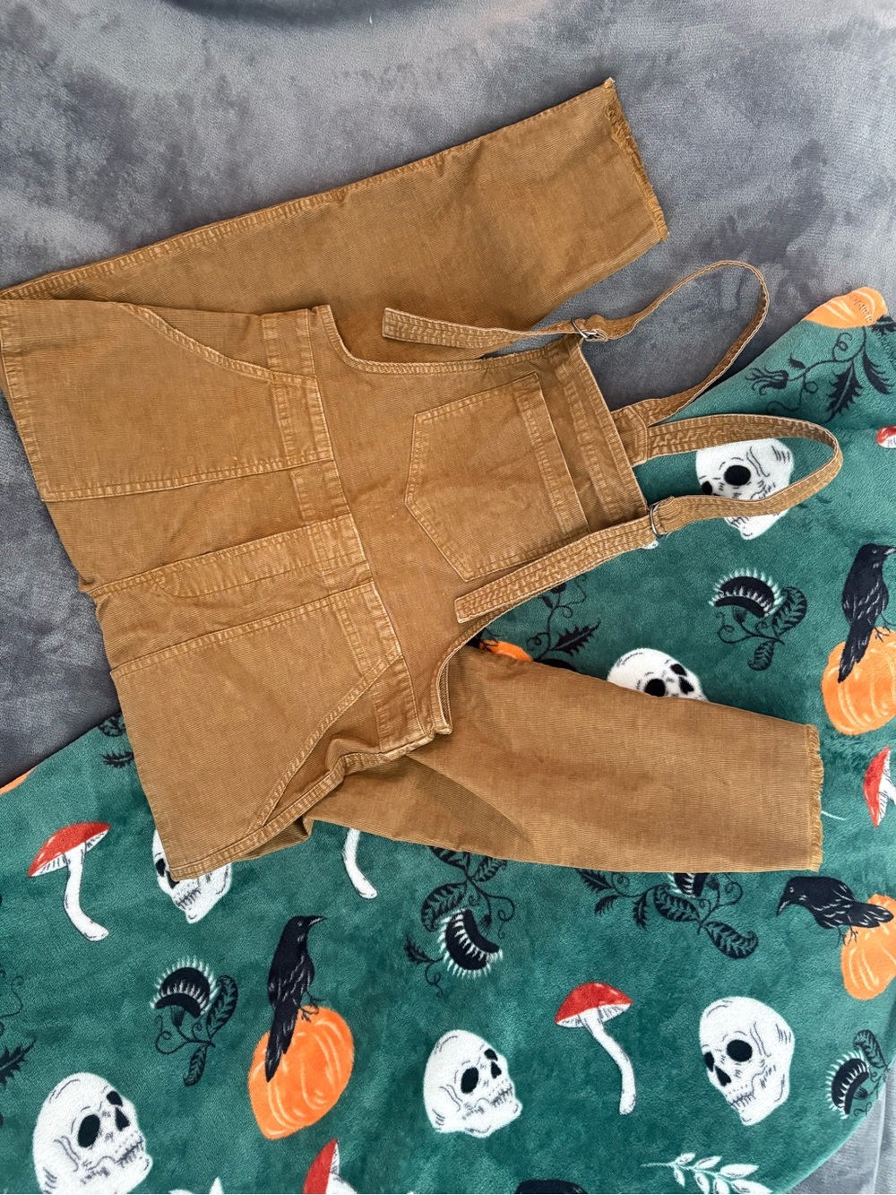 Aerie-Light Brown Corduroy Women’s Overalls